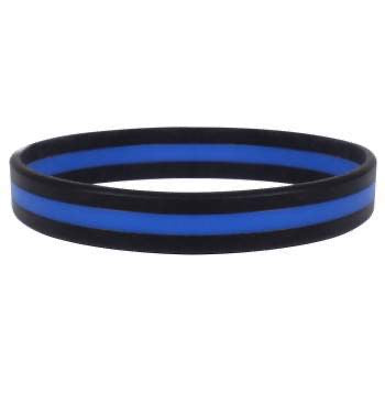 Silicone Thin Blue Line Bracelet
